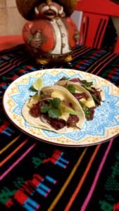 Tacos de flor de jamaica - Cocineros Mexicanos por el mundo